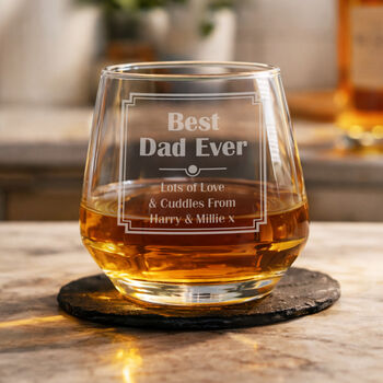 Gifts For Men Personalised Whisky Tumbler For Him