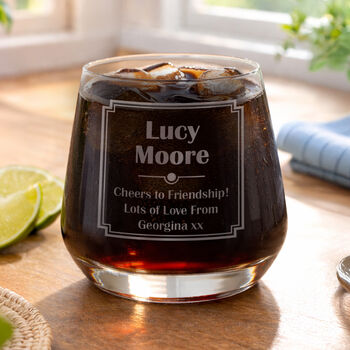 Gifts For Men Personalised Whisky Tumbler For Him