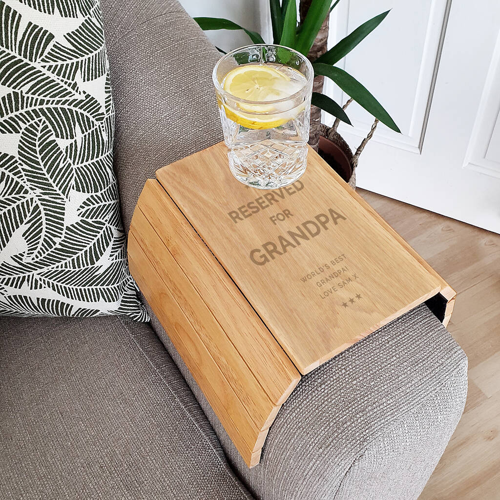 Gifts For Men Personalised Wooden Sofa Tray