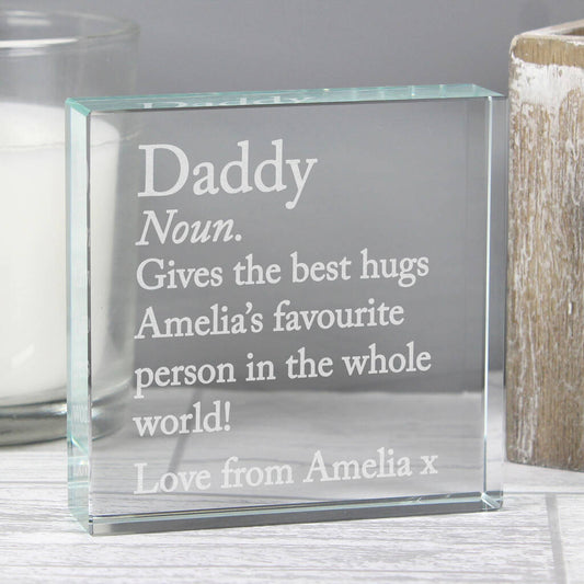 Personalised Definition Crystal Ornament Gift