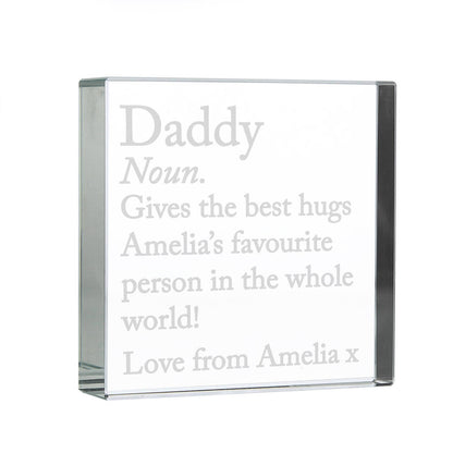 Personalised Definition Crystal Ornament Gift