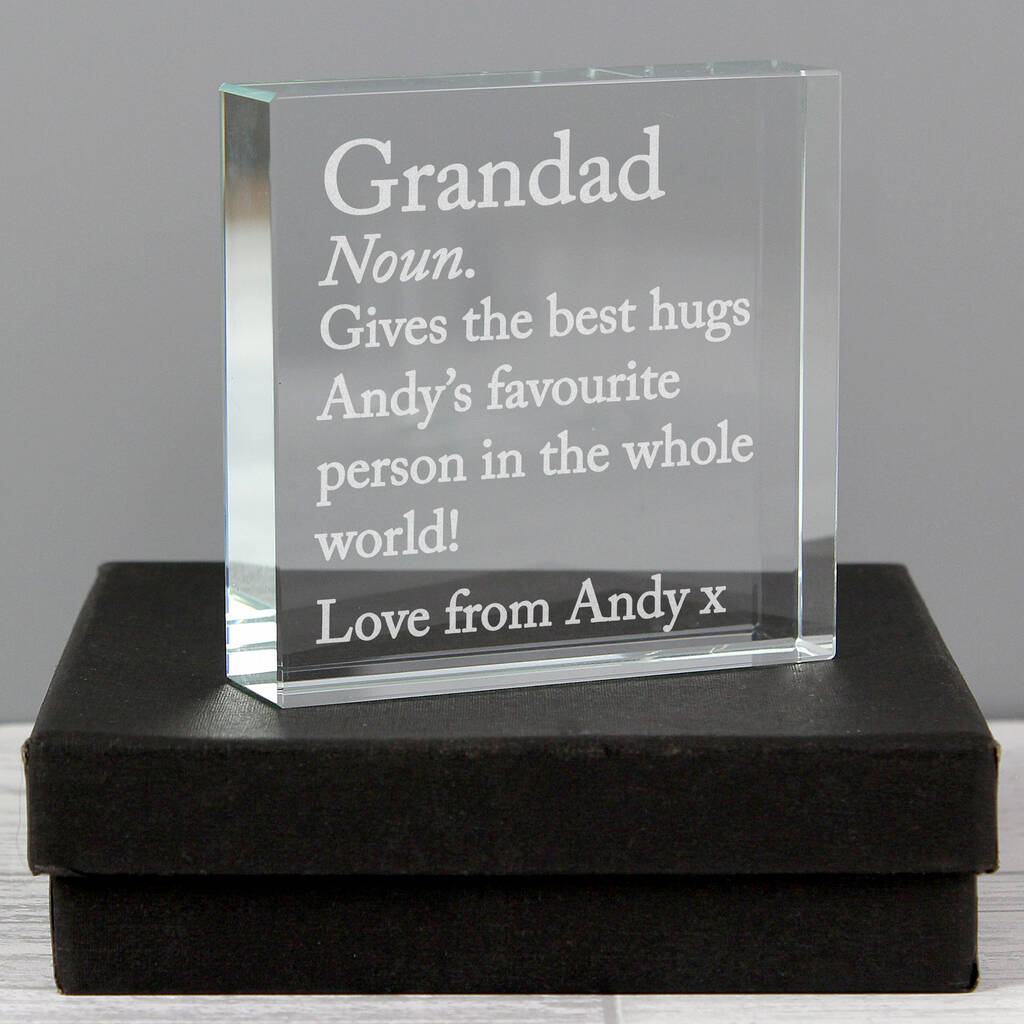 Personalised Definition Crystal Ornament Gift