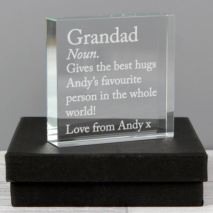 Personalised Definition Crystal Ornament Gift