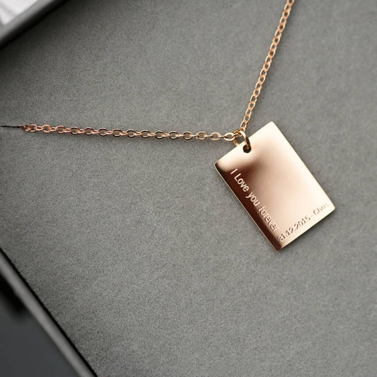 Gifts For Women Personalised Engraved Necklace