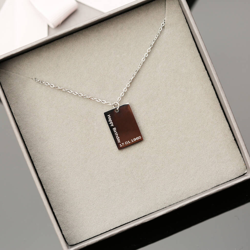 Gifts For Women Personalised Engraved Necklace