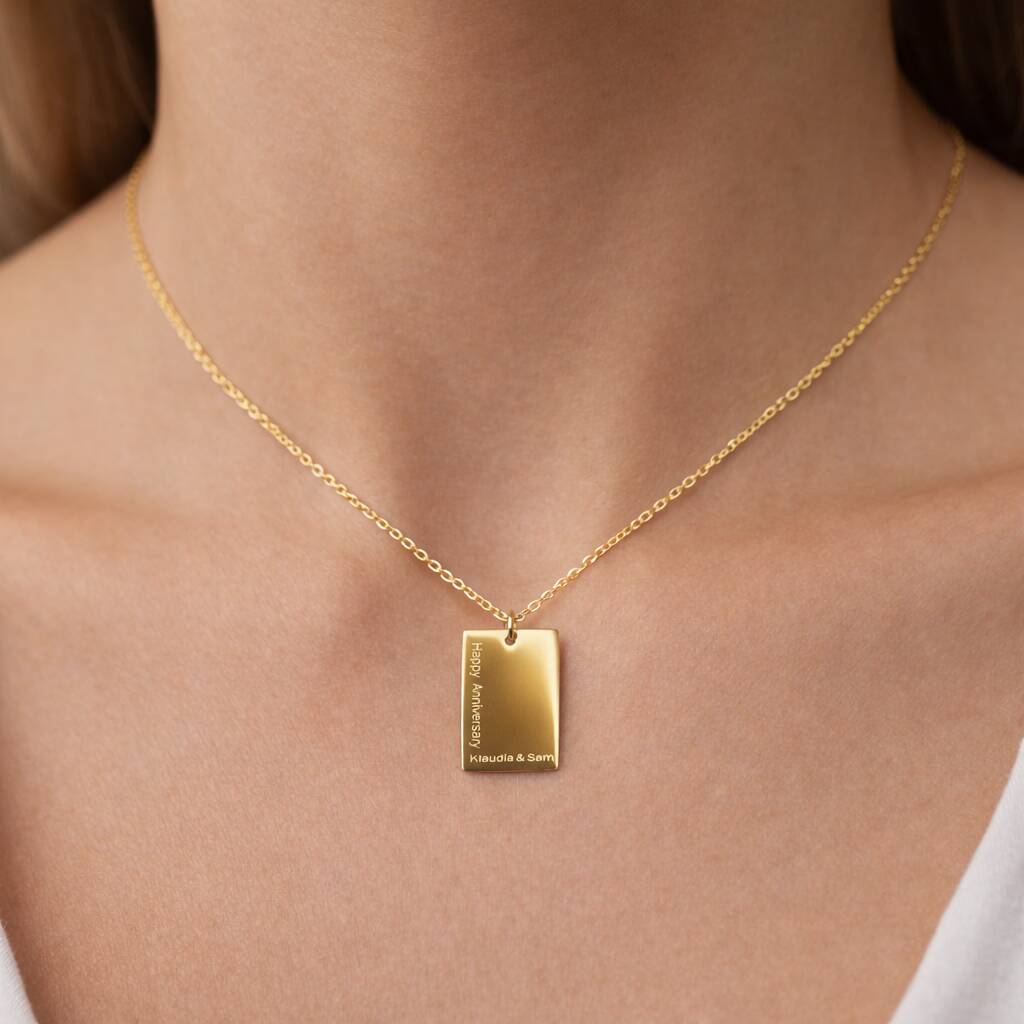 Gifts For Women Personalised Engraved Necklace