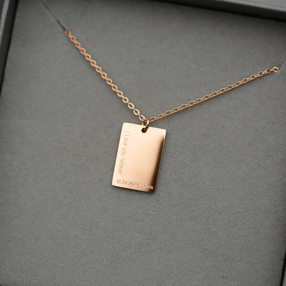 Gifts For Women Personalised Engraved Necklace