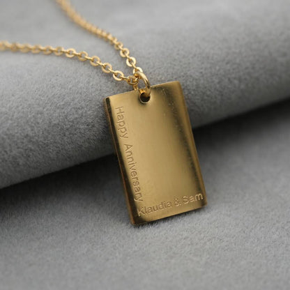 Gifts For Women Personalised Engraved Necklace