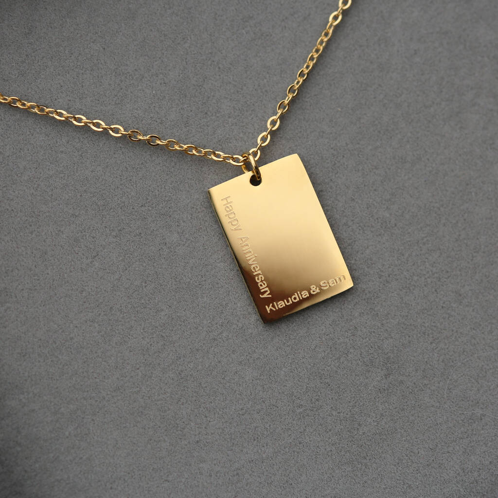 Gifts For Women Personalised Engraved Necklace