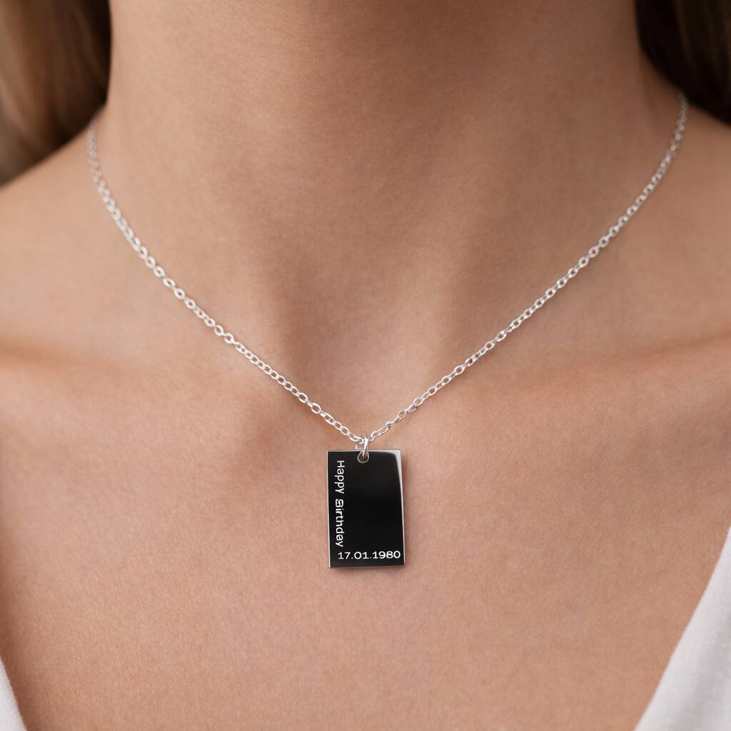 Gifts For Women Personalised Engraved Necklace