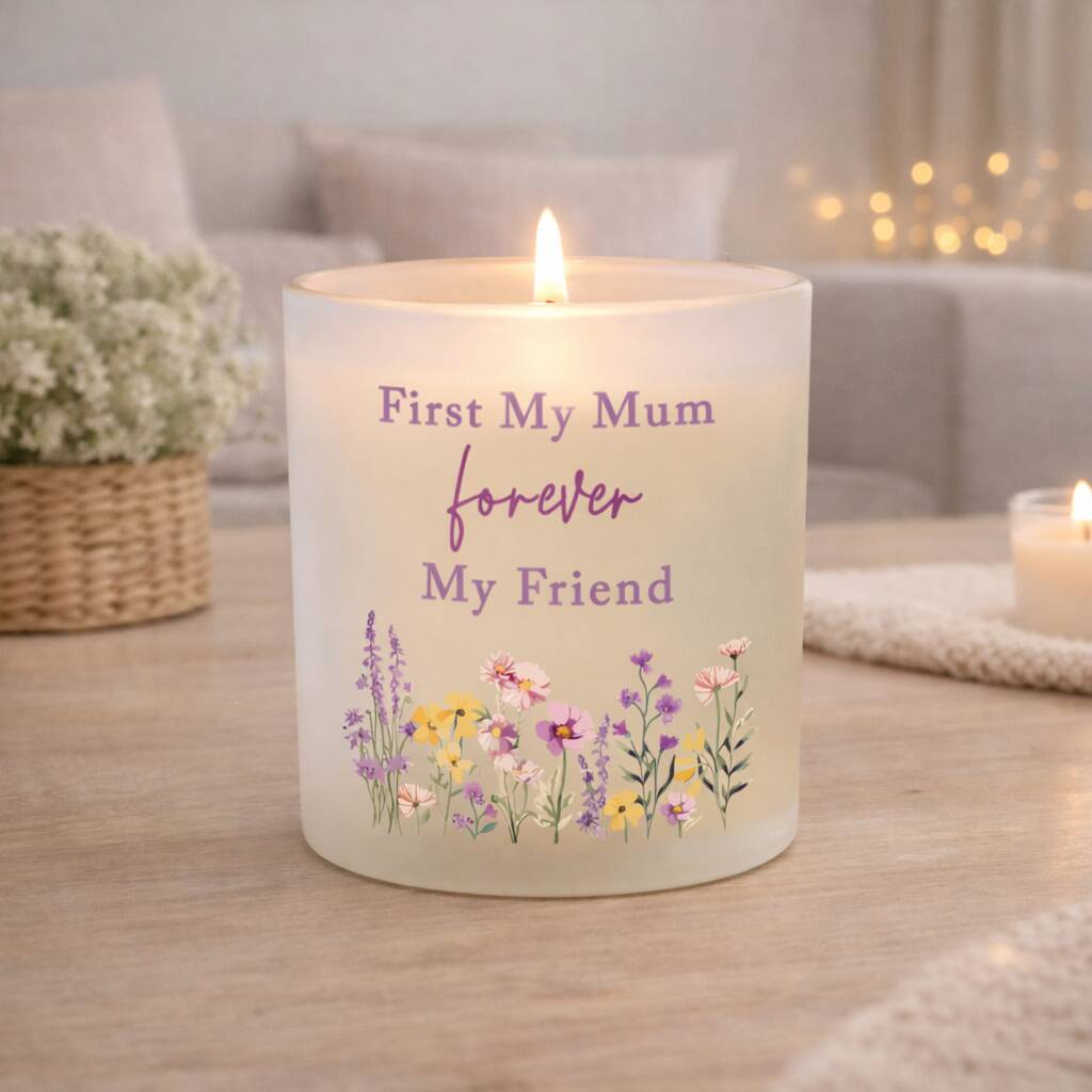 Gifts For Women Personalised Floral Candle