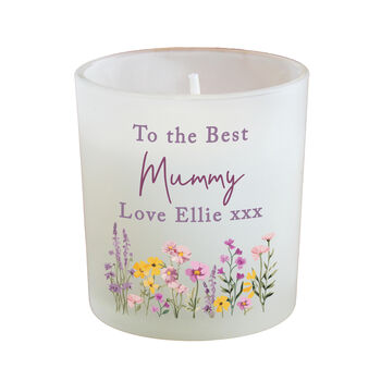 Gifts For Women Personalised Floral Candle