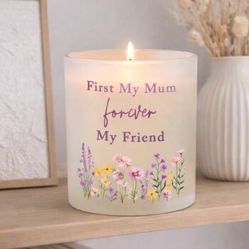 Gifts For Women Personalised Floral Candle