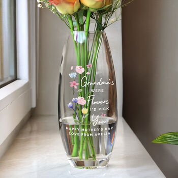 Gifts For Women Personalised Flower Vase
