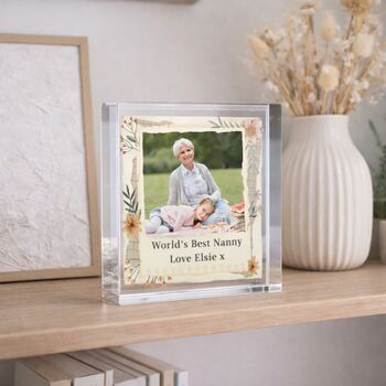 Gifts For Women Personalised Photo Ornament Crystal Glass