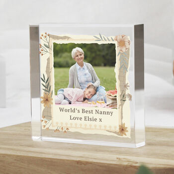Gifts For Women Personalised Photo Ornament Crystal Glass