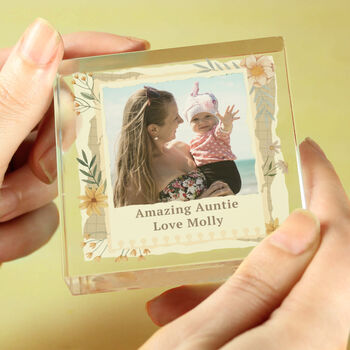 Gifts For Women Personalised Photo Ornament Crystal Glass