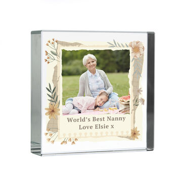 Gifts For Women Personalised Photo Ornament Crystal Glass