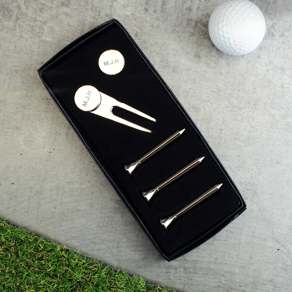 Golf Gift Set Silver Plated Gifts For Golfers