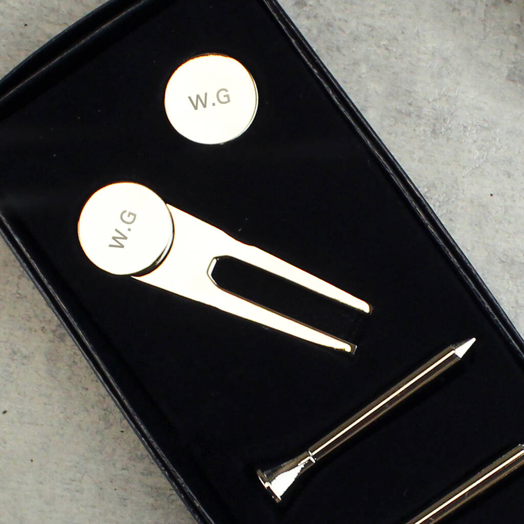Golf Gift Set Silver Plated Gifts For Golfers