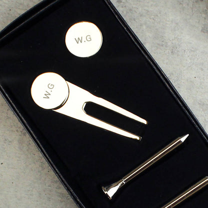 Golf Gift Set Silver Plated Gifts For Golfers