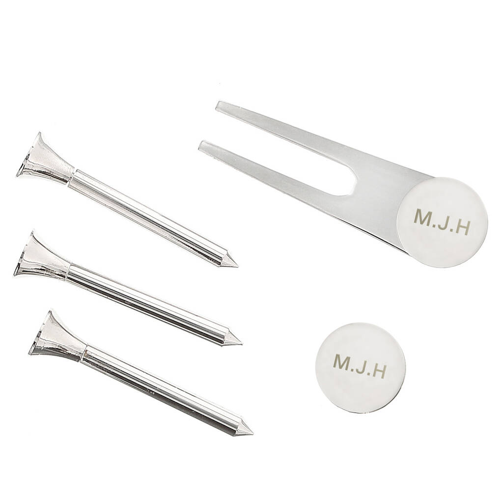 Golf Gift Set Silver Plated Gifts For Golfers