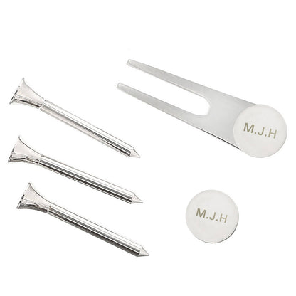 Golf Gift Set Silver Plated Gifts For Golfers