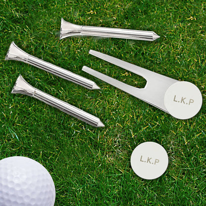 Golf Gift Set Silver Plated Gifts For Golfers