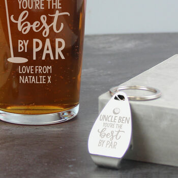 Golf Gifts Beer Glass And Bottle Opener For Him