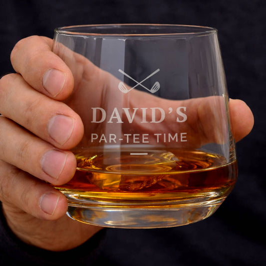 Golf Gifts For Men Personalised Whisky Glass