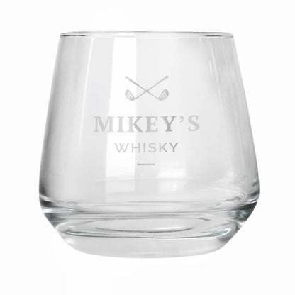 Golf Gifts For Men Personalised Whisky Glass