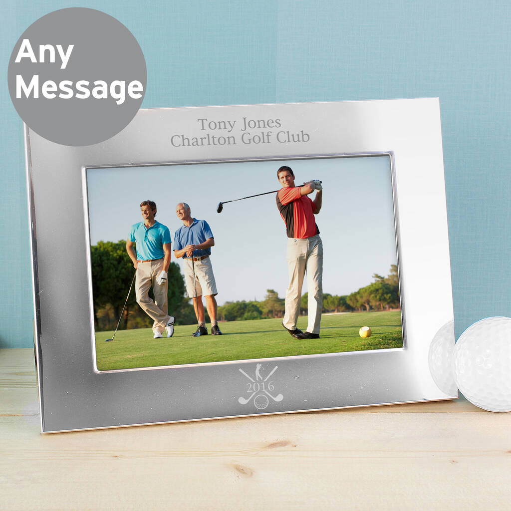 Golf Gifts Silver Plated Photo Frame For Golfers