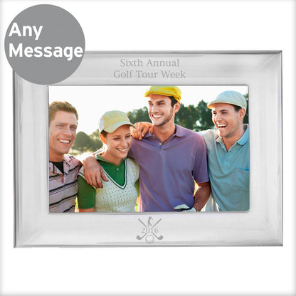 Golf Gifts Silver Plated Photo Frame For Golfers