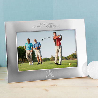 Golf Gifts Silver Plated Photo Frame For Golfers