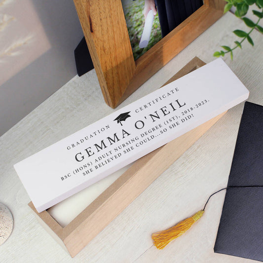 Graduation Certificate Holder Personalised Graduation Gifts