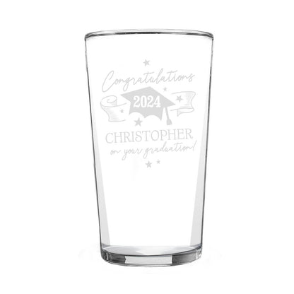 Graduation Gifts Congrats Beer Glass Personalised