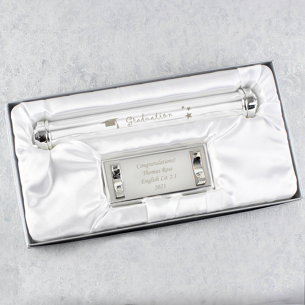 Graduation Gifts Silver Graduation Certificate Holder