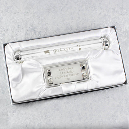 Graduation Gifts Silver Graduation Certificate Holder