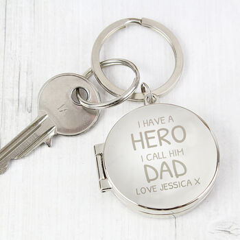 Grandad Fathers Day Gifts Personalised Photo Keyring