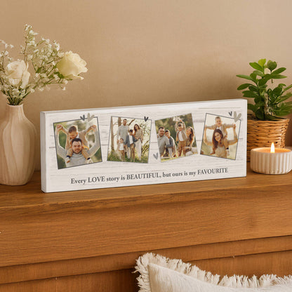 Personalised Photo Mantel Block Gift