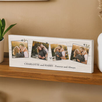 Personalised Photo Mantel Block Gift