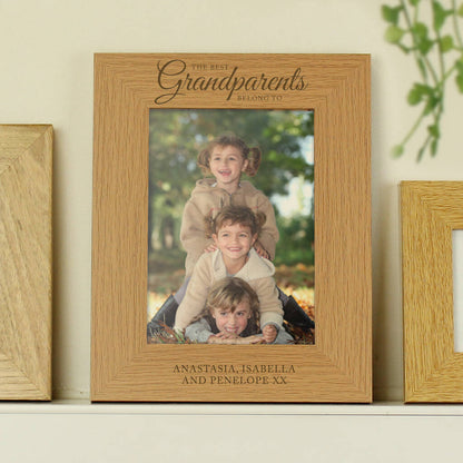 Grandparents Gifts Personalised Wooden Photo Frame