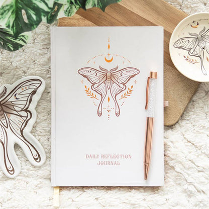 Gratitude Journal Daily Reflection Book With Quartz Crystal Pen