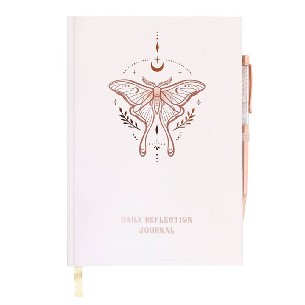 Gratitude Journal Daily Reflection Book With Quartz Crystal Pen
