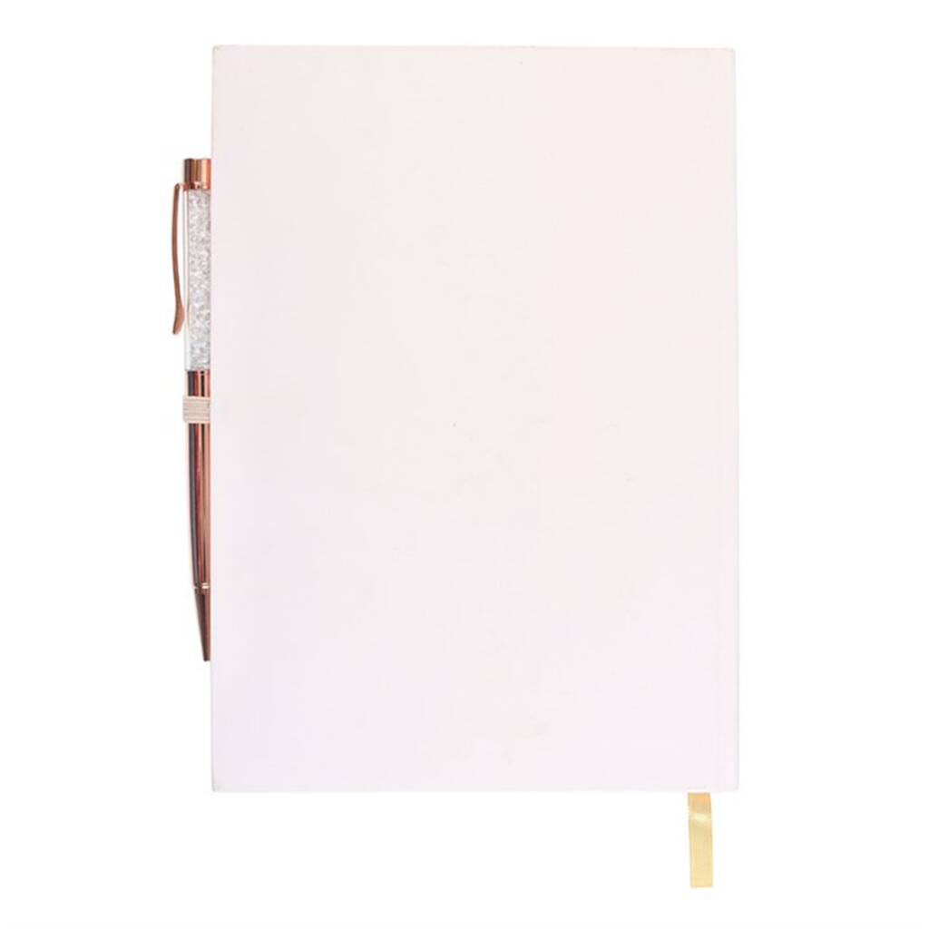 Gratitude Journal Daily Reflection Book With Quartz Crystal Pen