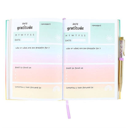 Gratitude Journal With Amethyst Crystal Pen