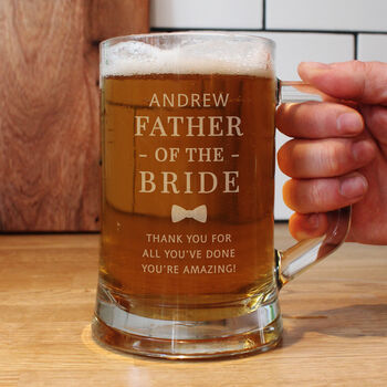 Groom Gifts Personalised Engraved Pint Tankard For Best Man