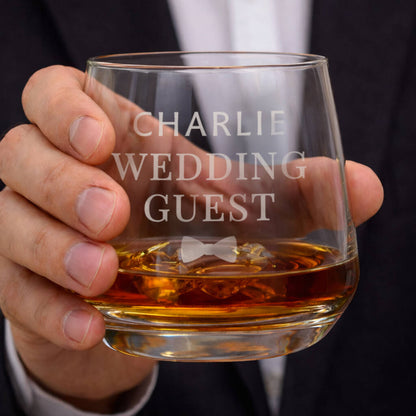 Groomsmen Gifts Personalised Whiskey Glass For Weddings