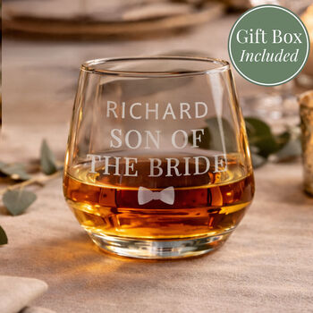 Groomsmen Gifts Personalised Whiskey Glass For Weddings