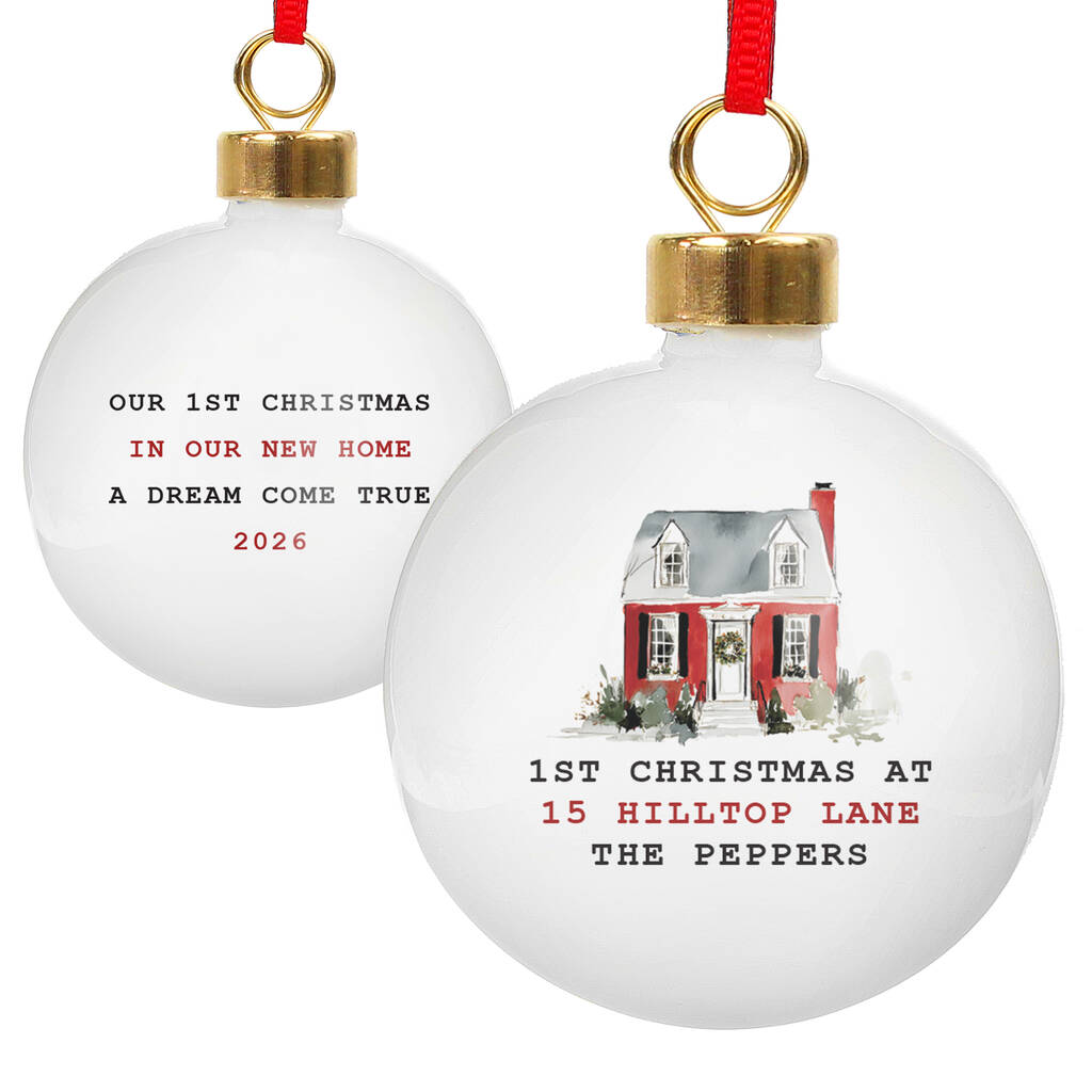 Housewarming Christmas Bauble New Home Gifts